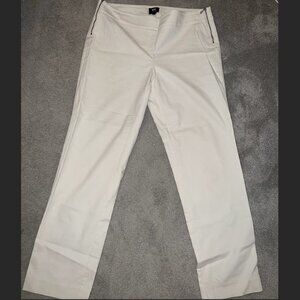 W By Worth White Jeans With Zippers On Side Size 10